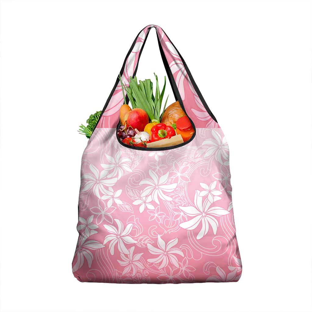 Tiare Tahiti Grocery Bag Pink Polynesia Motifs - Polynesian Pride