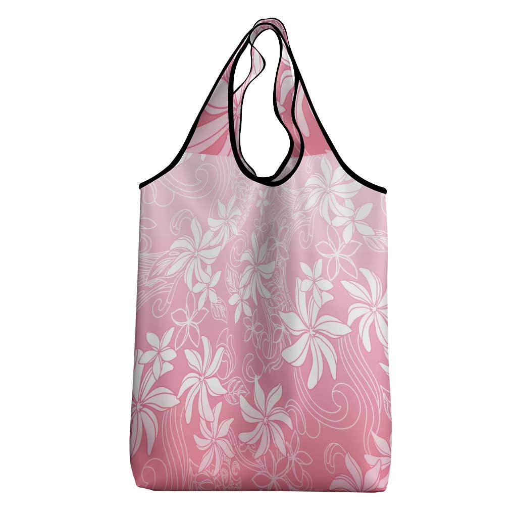 Tiare Tahiti Grocery Bag Pink Polynesia Motifs - Polynesian Pride