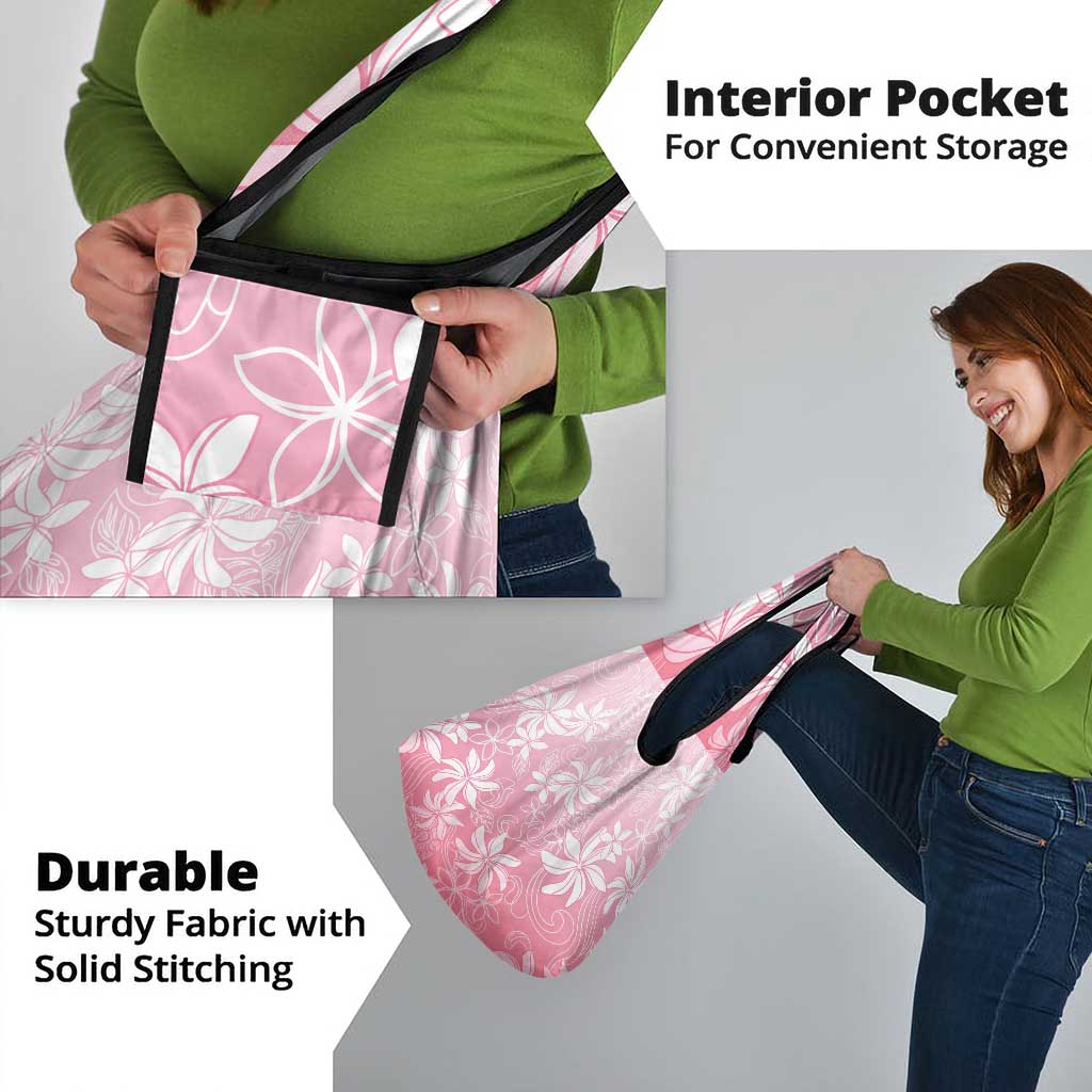 Tiare Tahiti Grocery Bag Pink Polynesia Motifs - Polynesian Pride