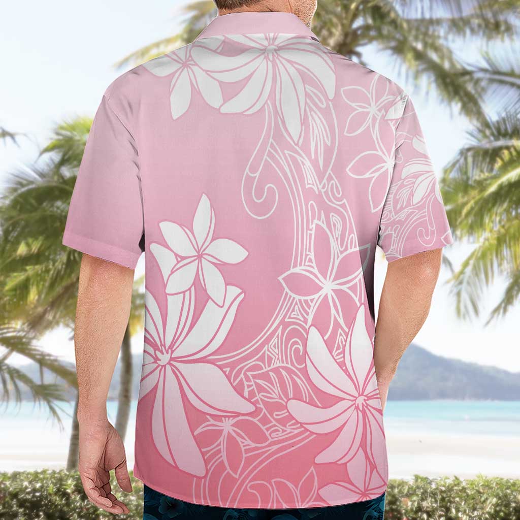 Tiare Tahiti Hawaiian Shirt Pink Polynesia Motifs - Polynesian Pride