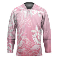 Tiare Tahiti Hockey Jersey Pink Polynesia Motifs - Polynesian Pride