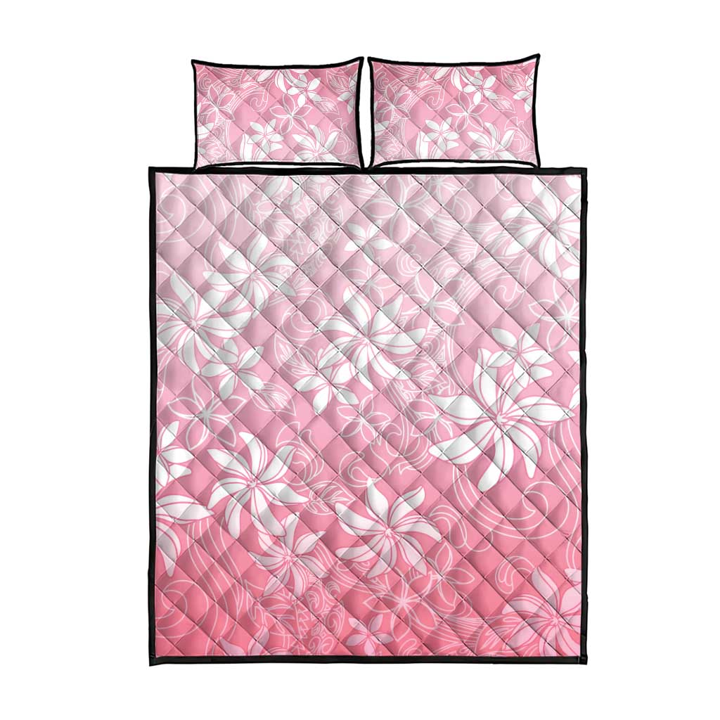 Tiare Tahiti Quilt Bed Set Pink Polynesia Motifs - Polynesian Pride