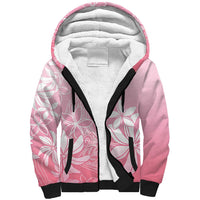 Tiare Tahiti Sherpa Hoodie Pink Polynesia Motifs - Polynesian Pride