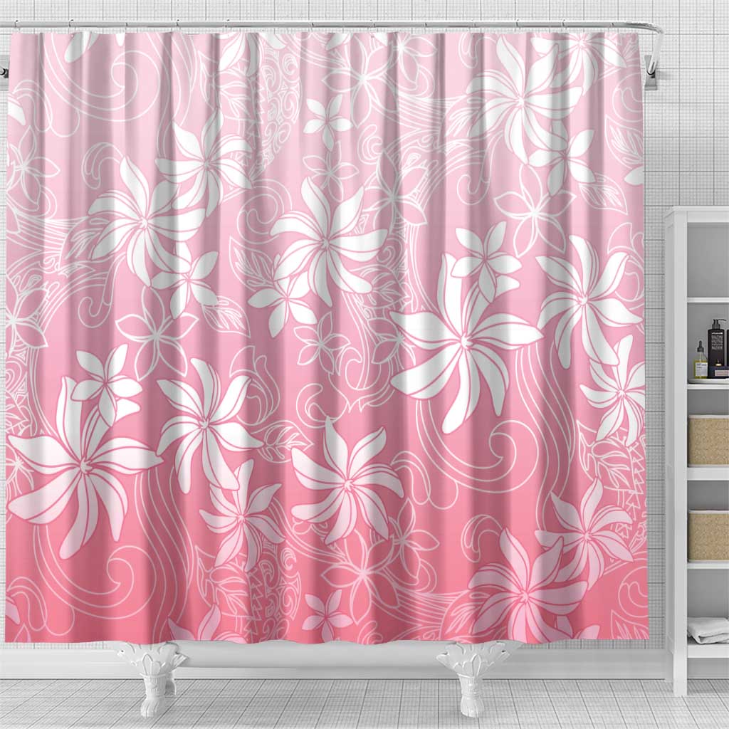 Tiare Tahiti Shower Curtain Pink Polynesia Motifs - Polynesian Pride
