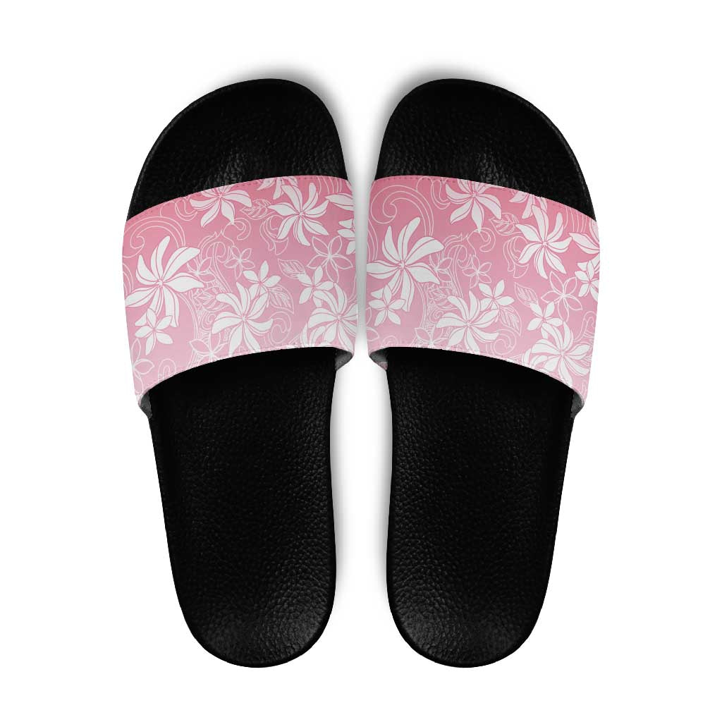 Tiare Tahiti Slide Sandals Pink Polynesia Motifs - Polynesian Pride