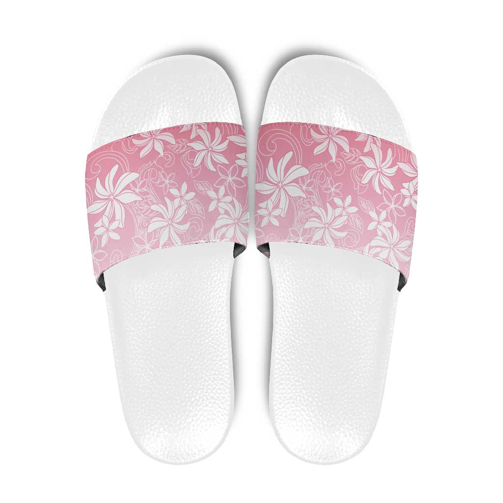 Tiare Tahiti Slide Sandals Pink Polynesia Motifs - Polynesian Pride