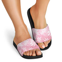 Tiare Tahiti Slide Sandals Pink Polynesia Motifs - Polynesian Pride