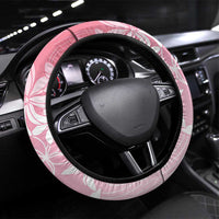 Tiare Tahiti Steering Wheel Cover Pink Polynesia Motifs - Polynesian Pride