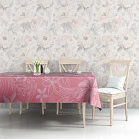 Tiare Tahiti Tablecloth Pink Polynesia Motifs - Polynesian Pride