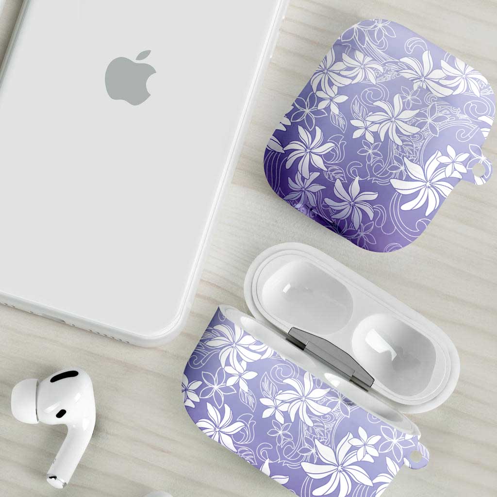 Tiare Tahiti AirPods Case Purple Polynesia Motifs - Polynesian Pride