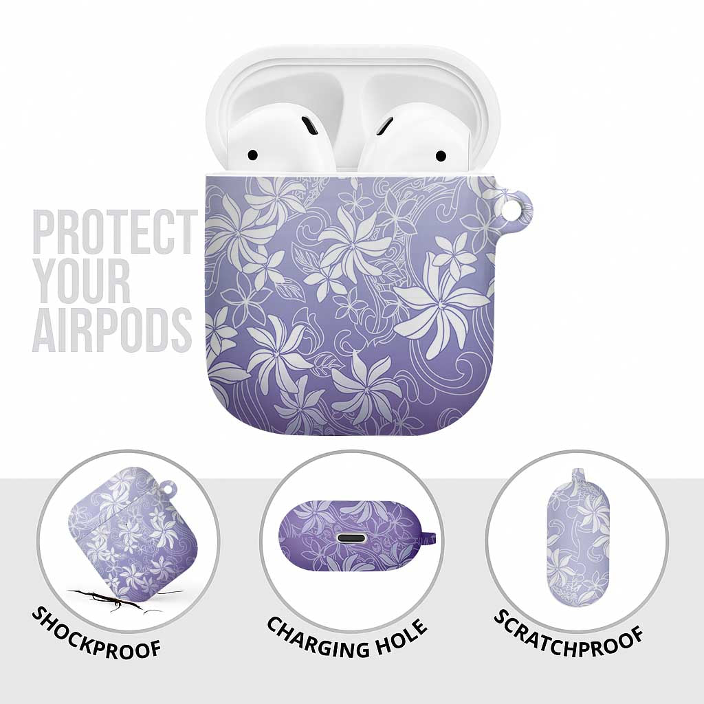 Tiare Tahiti AirPods Case Purple Polynesia Motifs - Polynesian Pride