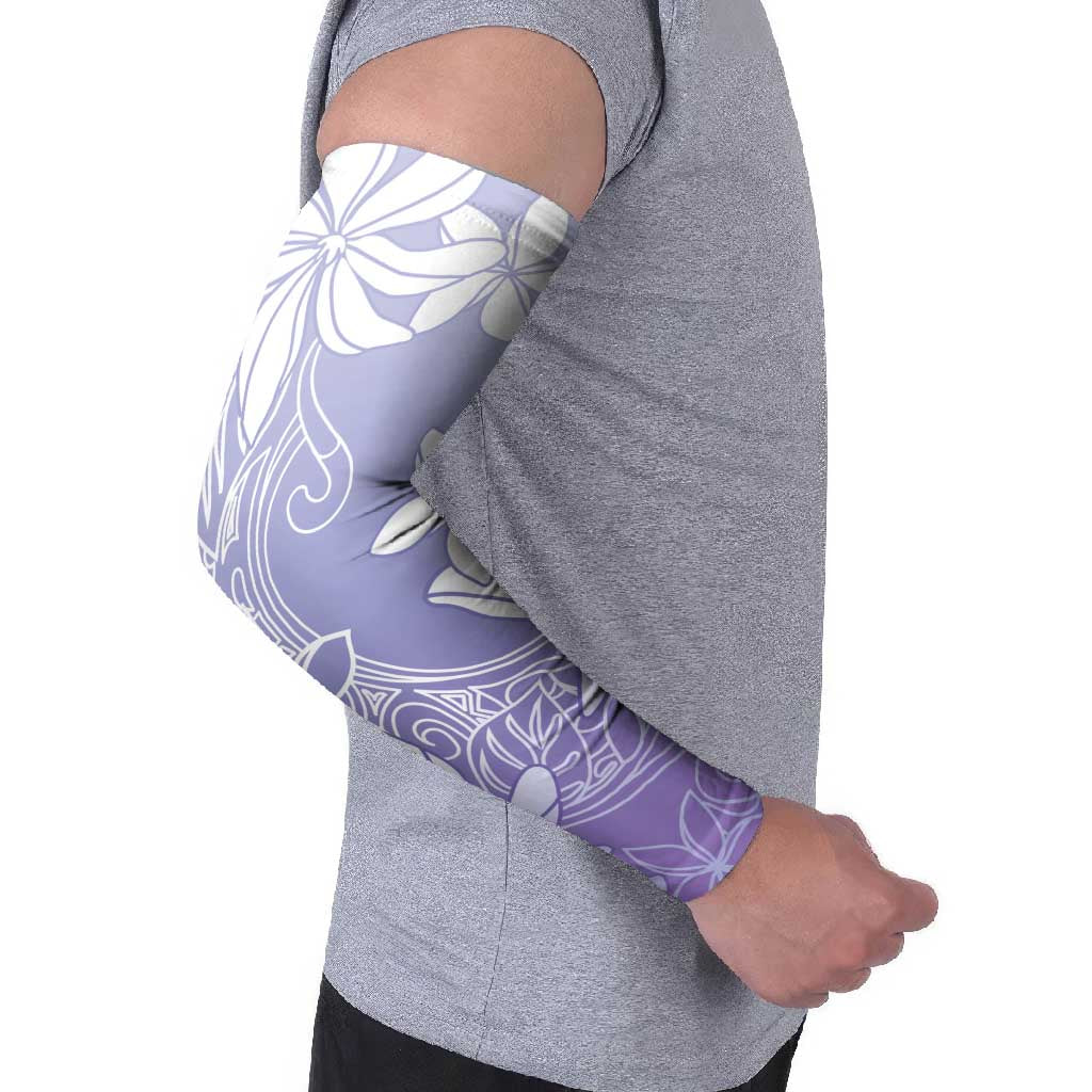 Tiare Tahiti Arm Sleeves Purple Polynesia Motifs - Polynesian Pride