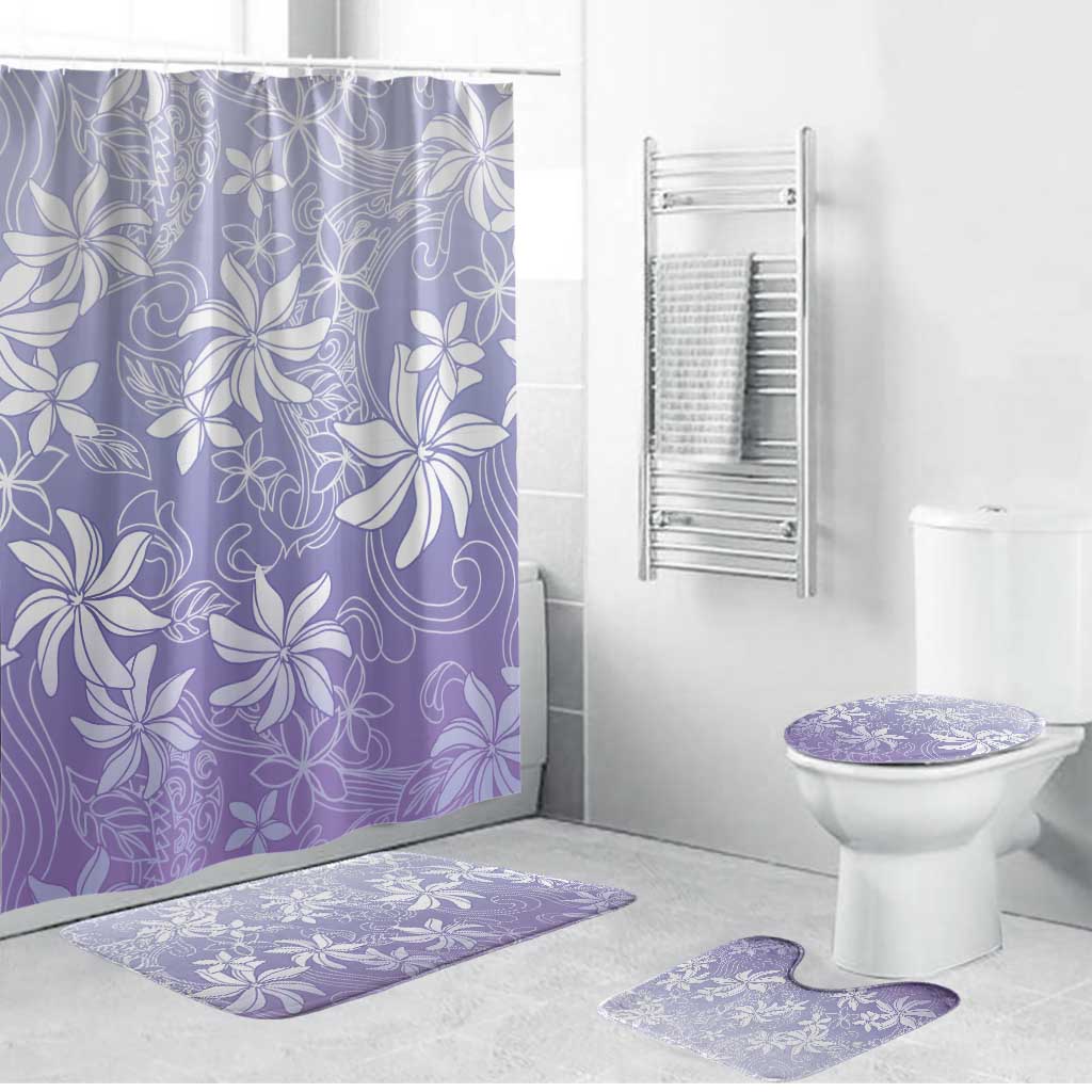Tiare Tahiti Bathroom Set Purple Polynesia Motifs - Polynesian Pride