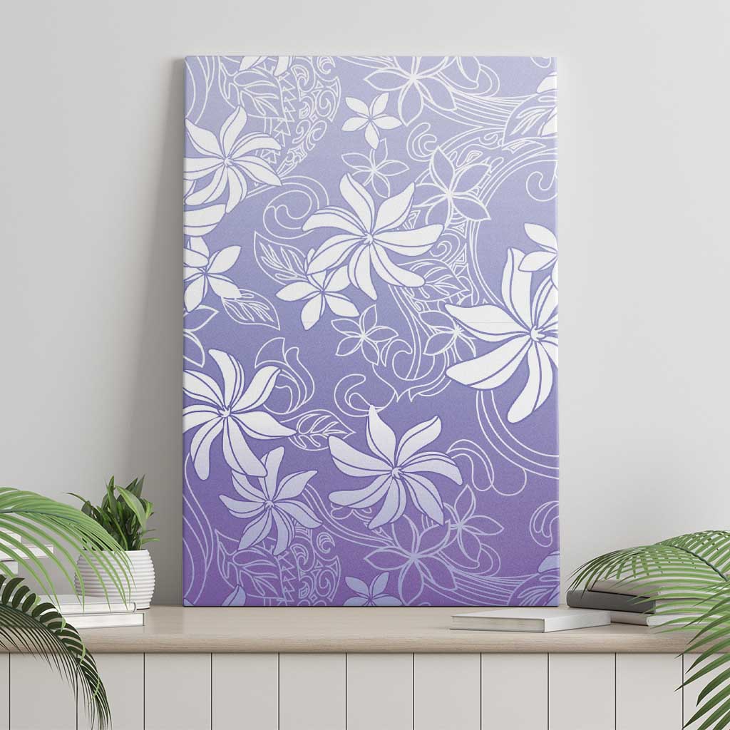 Tiare Tahiti Canvas Wall Art Purple Polynesia Motifs - Polynesian Pride