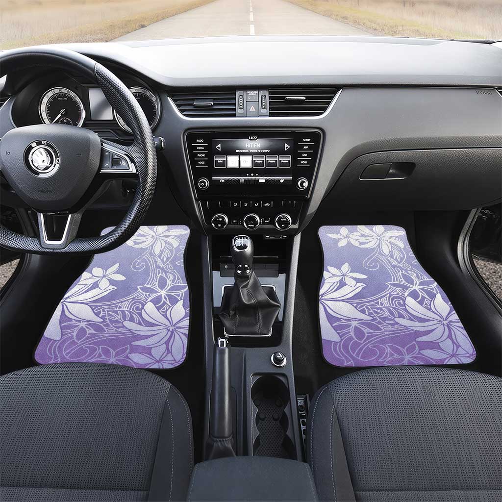 Tiare Tahiti Car Mats Purple Polynesia Motifs - Polynesian Pride