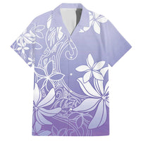 Tiare Tahiti Family Matching Long Sleeve Bodycon Dress and Hawaiian Shirt Purple Polynesia Motifs - Polynesian Pride