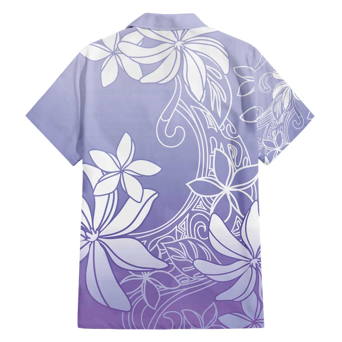 Tiare Tahiti Family Matching Off The Shoulder Long Sleeve Dress and Hawaiian Shirt Purple Polynesia Motifs - Polynesian Pride