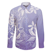Tiare Tahiti Family Matching Puletasi and Hawaiian Shirt Purple Polynesia Motifs - Polynesian Pride