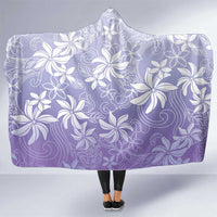 Tiare Tahiti Hooded Blanket Purple Polynesia Motifs - Polynesian Pride