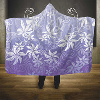 Tiare Tahiti Hooded Blanket Purple Polynesia Motifs - Polynesian Pride