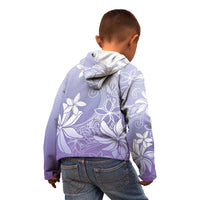Tiare Tahiti Kid Hoodie Purple Polynesia Motifs - Polynesian Pride