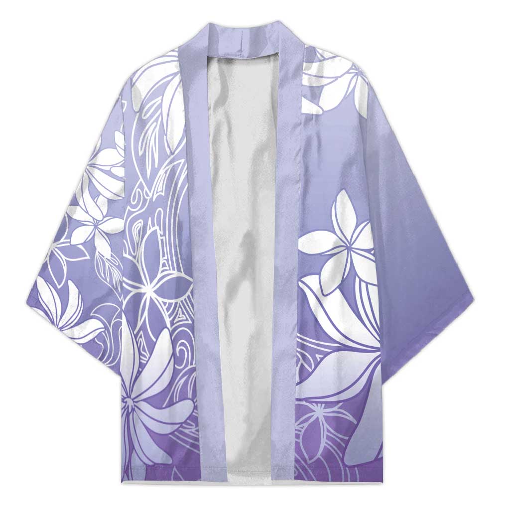 Tiare Tahiti Kimono Purple Polynesia Motifs - Polynesian Pride