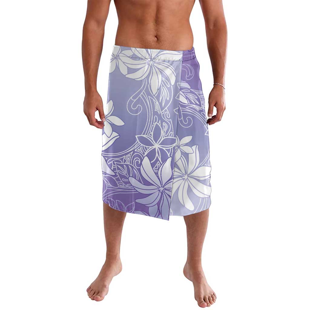 Tiare Tahiti Lavalava Purple Polynesia Motifs - Polynesian Pride