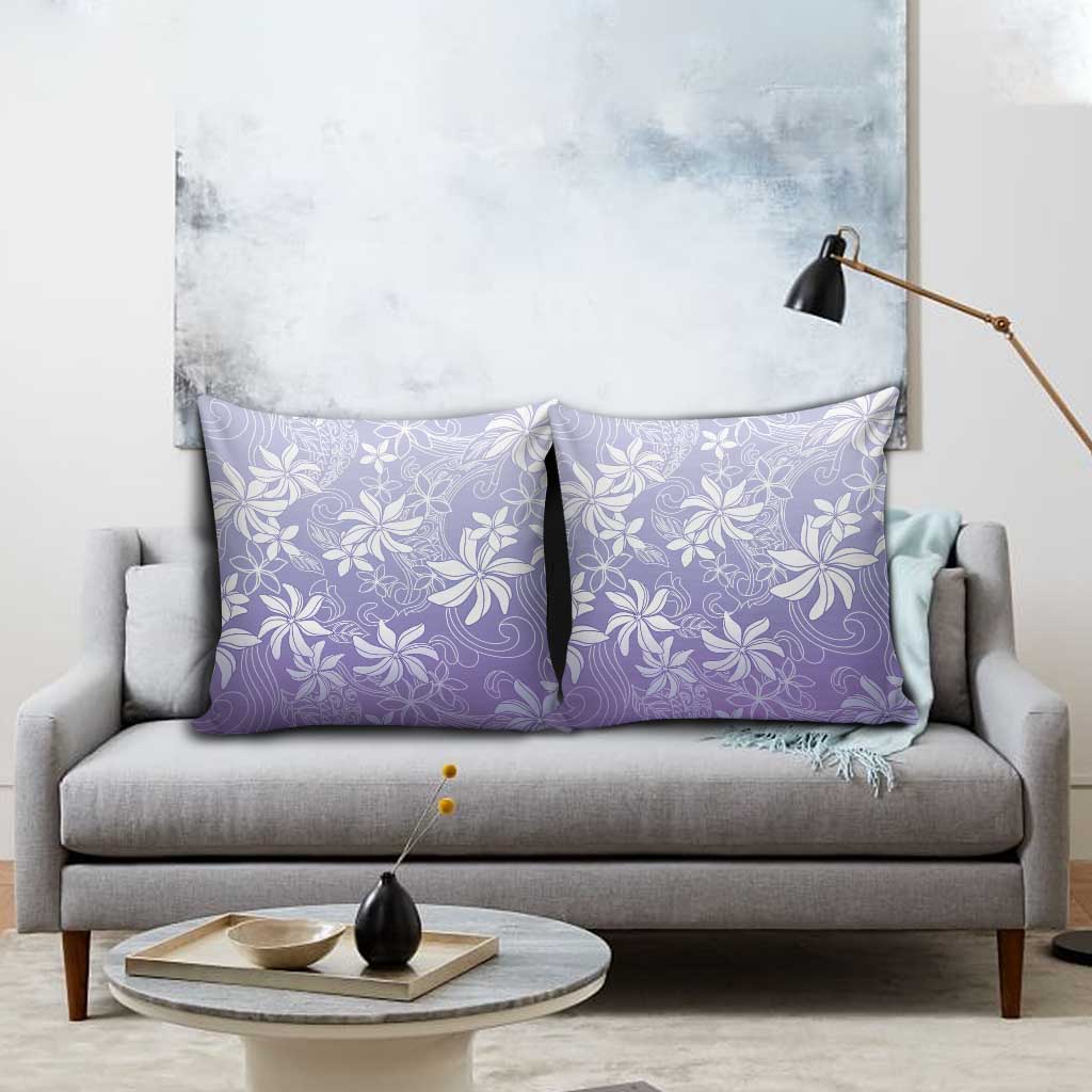 Tiare Tahiti Pillow Cover Purple Polynesia Motifs - Polynesian Pride