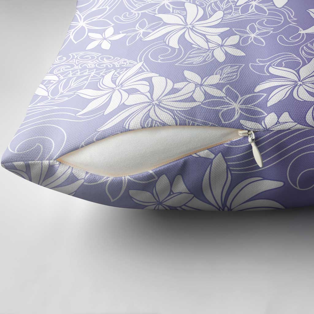 Tiare Tahiti Pillow Cover Purple Polynesia Motifs - Polynesian Pride