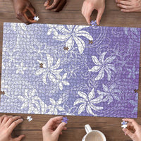 Tiare Tahiti Puzzle Purple Polynesia Motifs - Polynesian Pride