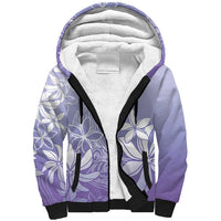 Tiare Tahiti Sherpa Hoodie Purple Polynesia Motifs - Polynesian Pride