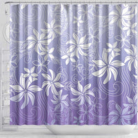Tiare Tahiti Shower Curtain Purple Polynesia Motifs - Polynesian Pride