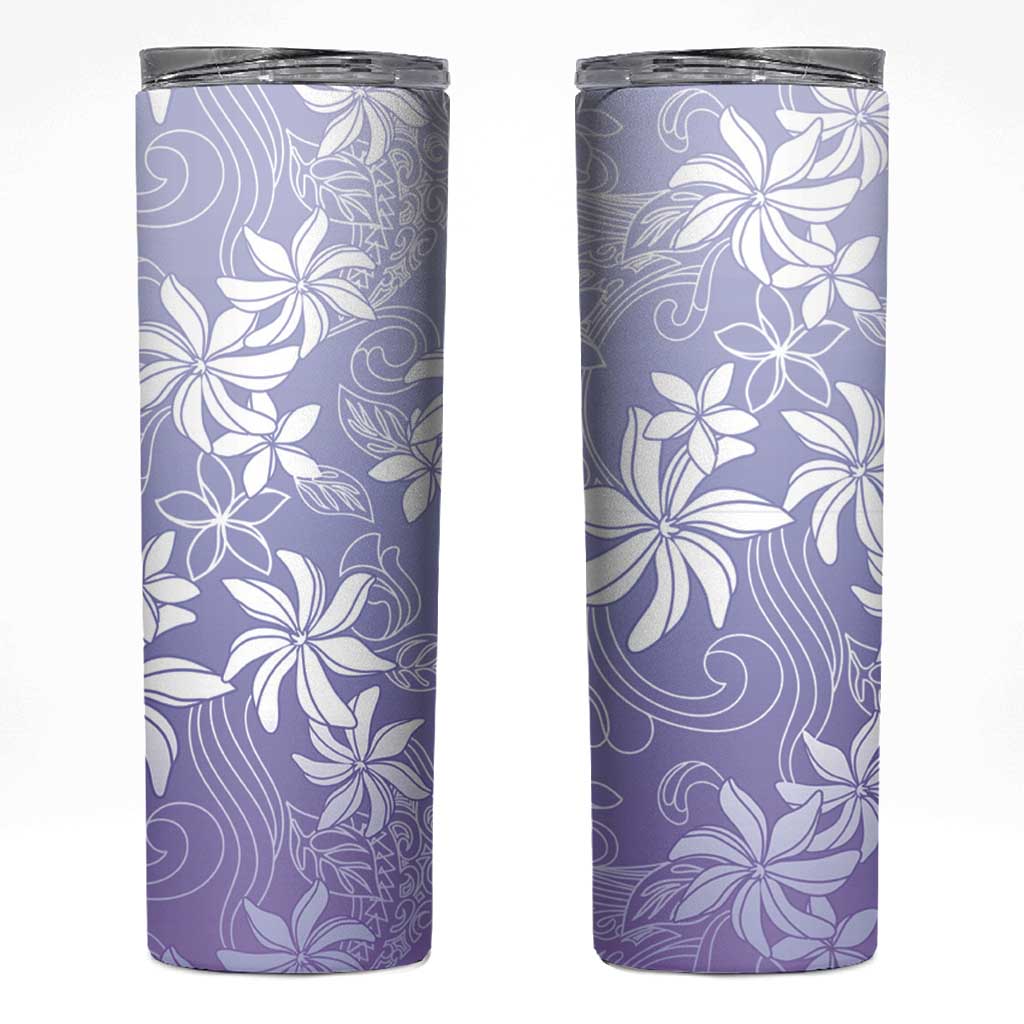 Tiare Tahiti Skinny Tumbler Purple Polynesia Motifs - Polynesian Pride