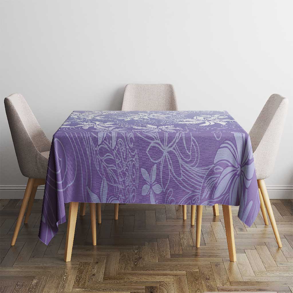 Tiare Tahiti Tablecloth Purple Polynesia Motifs - Polynesian Pride