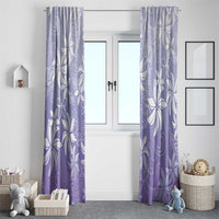 Tiare Tahiti Window Curtain Purple Polynesia Motifs - Polynesian Pride