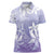Tiare Tahiti Women Polo Shirt Purple Polynesia Motifs - Polynesian Pride