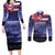 Hawaii Pearl Harbor Remembrance Day Couples Matching Long Sleeve Bodycon Dress and Long Sleeve Button Shirt Flag Style