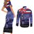 Hawaii Pearl Harbor Remembrance Day Couples Matching Short Sleeve Bodycon Dress and Long Sleeve Button Shirt Flag Style