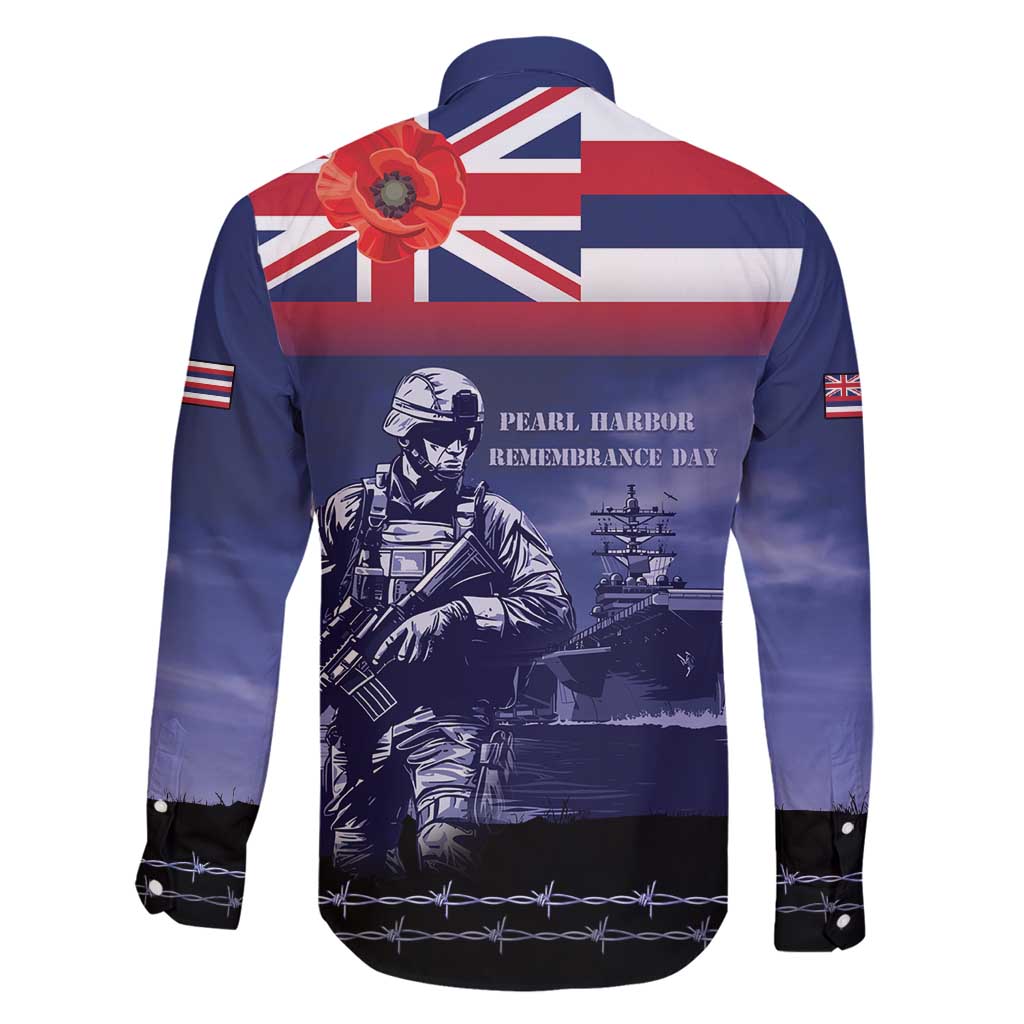 Hawaii Pearl Harbor Remembrance Day Family Matching Long Sleeve Bodycon Dress and Hawaiian Shirt Flag Style LT05 - Polynesian Pride
