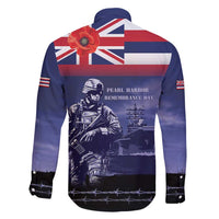 Hawaii Pearl Harbor Remembrance Day Family Matching Long Sleeve Bodycon Dress and Hawaiian Shirt Flag Style LT05 - Polynesian Pride