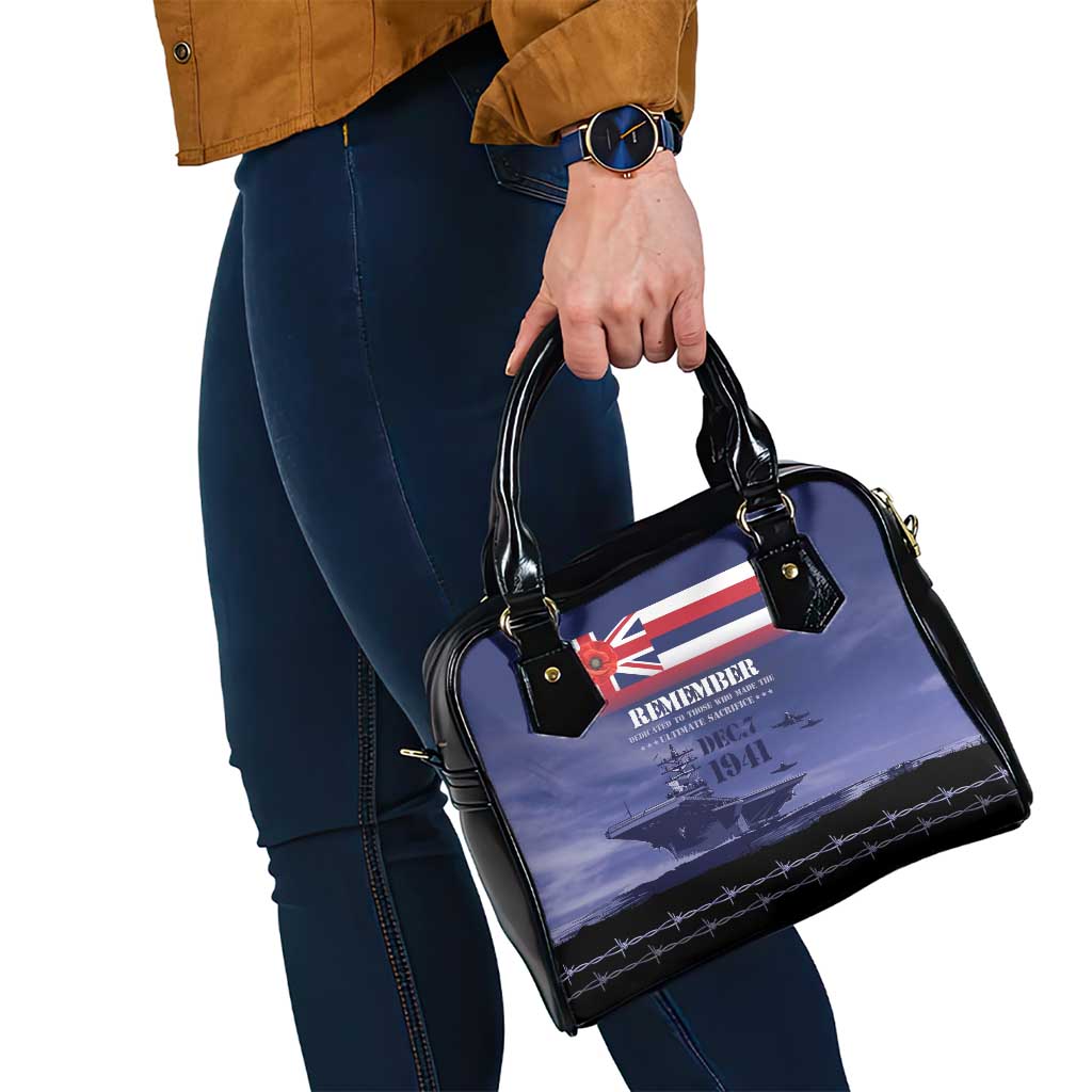 Hawaii Pearl Harbor Remembrance Day Shoulder Handbag Flag Style