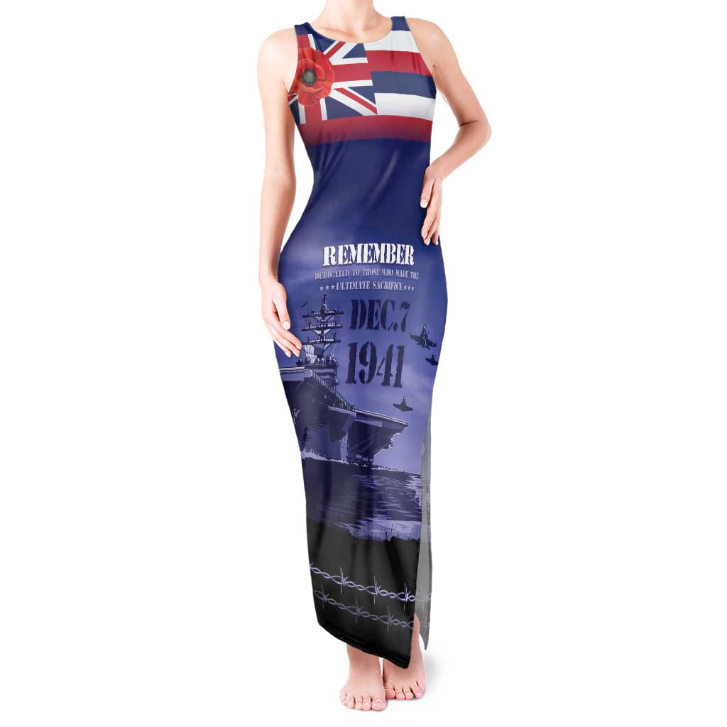 Hawaii Pearl Harbor Remembrance Day Tank Maxi Dress Flag Style