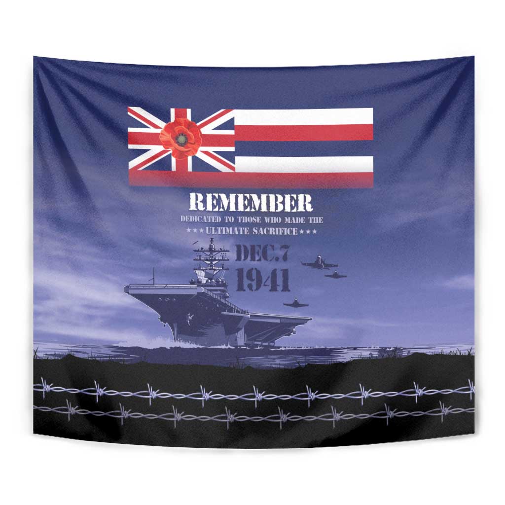 Hawaii Pearl Harbor Remembrance Day Tapestry Flag Style