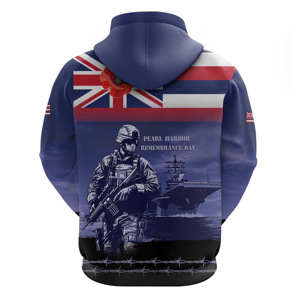 Hawaii Pearl Harbor Remembrance Day Zip Hoodie Flag Style