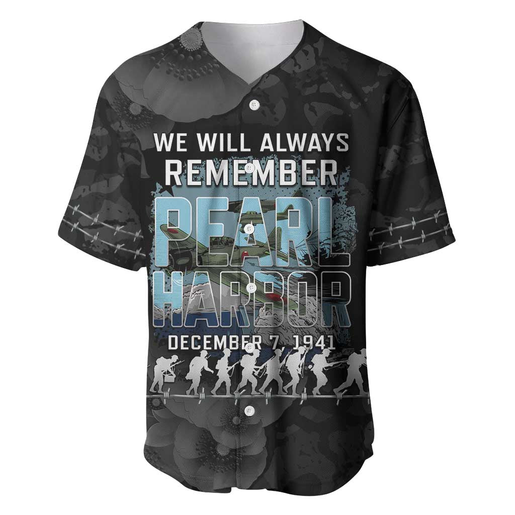 Personalized Pearl Harbor Remembrance Day Baseball Jersey We Will Always Remember