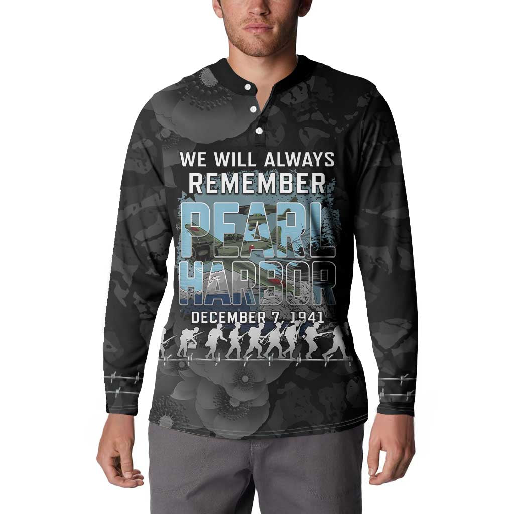 Personalized Pearl Harbor Remembrance Day Button Sweatshirt We Will Always Remember
