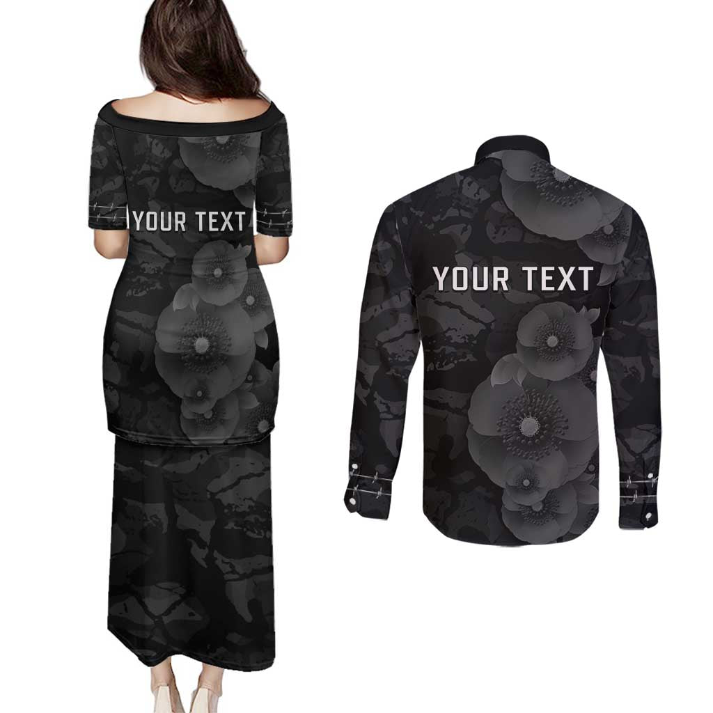 Personalized Pearl Harbor Remembrance Day Couples Matching Puletasi and Long Sleeve Button Shirt We Will Always Remember