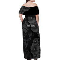 Personalized Pearl Harbor Remembrance Day Off Shoulder Maxi Dress We Will Always Remember