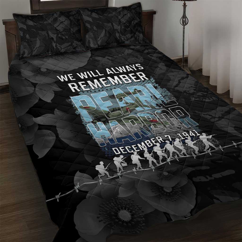 Pearl Harbor Remembrance Day Quilt Bed Set We Will Always Remember