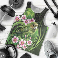 New Zealand Aotearoa Kakapo Men Tank Top Maori Pattern With Manuka Galaxy Style - Polynesian Pride